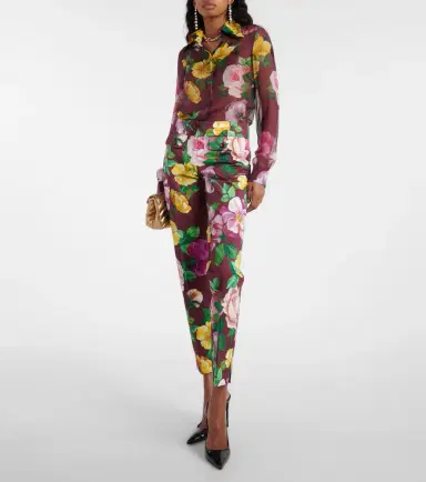 Dolce & Gabbana Floral low-rise cotton-blend pants | Thumbnail 3 Dolce & Gabbana Floral low-rise cotton-blend pants | Thumbnail 3