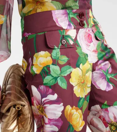 Dolce & Gabbana Floral low-rise cotton-blend pants | Thumbnail 4 Dolce & Gabbana Floral low-rise cotton-blend pants | Thumbnail 4