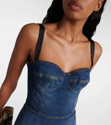 Dolce & Gabbana Corset denim minidress | Thumbnail 3 Dolce & Gabbana Corset denim minidress | Thumbnail 3