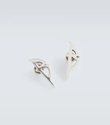 Balenciaga Typo logo earrings | Thumbnail 4 Balenciaga Typo logo earrings | Thumbnail 4