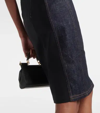 Dolce & Gabbana Logo embroidered denim midi dress | Thumbnail 2 Dolce & Gabbana Logo embroidered denim midi dress | Thumbnail 2