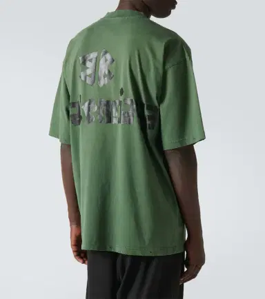 Balenciaga Tape cotton-blend jersey T-shirt | Thumbnail 4 Balenciaga Tape cotton-blend jersey T-shirt | Thumbnail 4