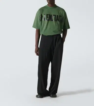 Balenciaga Tape cotton-blend jersey T-shirt | Thumbnail 5 Balenciaga Tape cotton-blend jersey T-shirt | Thumbnail 5