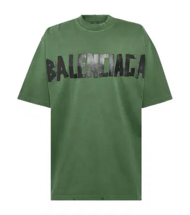 Balenciaga Tape cotton-blend jersey T-shirt | Thumbnail 1 Balenciaga Tape cotton-blend jersey T-shirt | Thumbnail 1