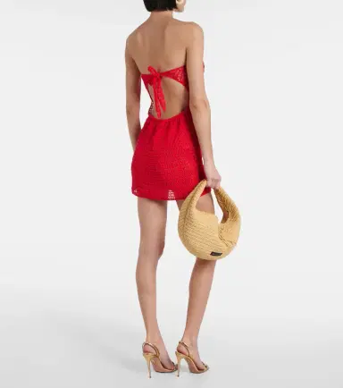 Anna Kosturova Camellia cotton crochet bustier dress | Thumbnail 3 Anna Kosturova Camellia cotton crochet bustier dress | Thumbnail 3