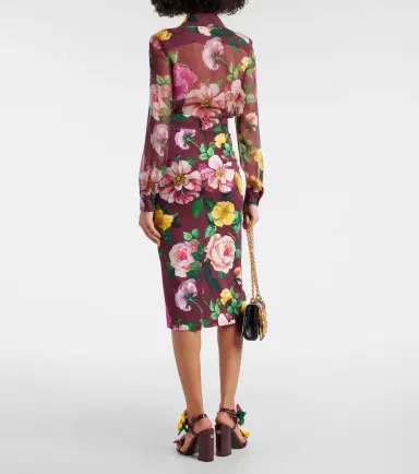 Dolce & Gabbana Floral silk-blend charmeuse midi skirt | Thumbnail 5 Dolce & Gabbana Floral silk-blend charmeuse midi skirt | Thumbnail 5