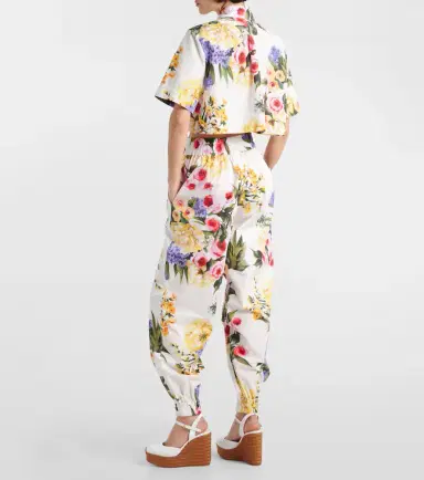 Dolce & Gabbana Floral cropped cotton poplin shirt | Thumbnail 2 Dolce & Gabbana Floral cropped cotton poplin shirt | Thumbnail 2