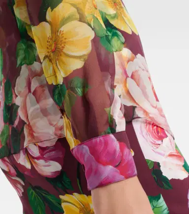 Dolce & Gabbana Printed silk chiffon blouse | Thumbnail 4 Dolce & Gabbana Printed silk chiffon blouse | Thumbnail 4