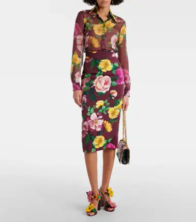 Dolce & Gabbana Printed silk chiffon blouse | Thumbnail 5 Dolce & Gabbana Printed silk chiffon blouse | Thumbnail 5