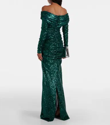 Dolce & Gabbana Off-shoulder sequined gown | Thumbnail 2 Dolce & Gabbana Off-shoulder sequined gown | Thumbnail 2