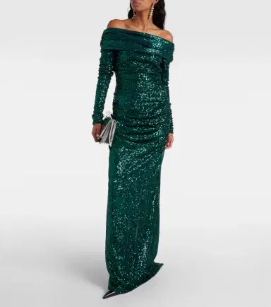 Dolce & Gabbana Off-shoulder sequined gown | Thumbnail 4 Dolce & Gabbana Off-shoulder sequined gown | Thumbnail 4