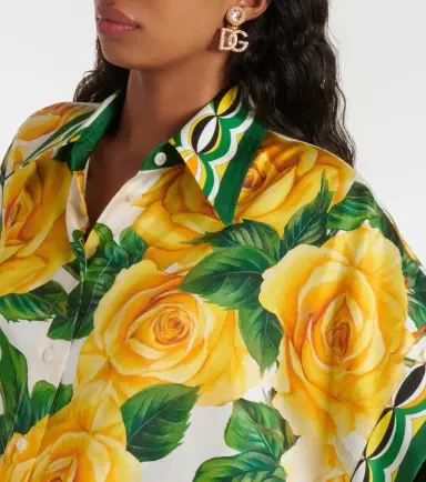 Dolce & Gabbana Floral silk blouse | Thumbnail 2 Dolce & Gabbana Floral silk blouse | Thumbnail 2