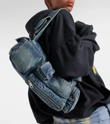 Balenciaga Superbusy Small denim crossbody bag | Thumbnail 2 Balenciaga Superbusy Small denim crossbody bag | Thumbnail 2
