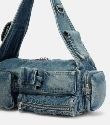 Balenciaga Superbusy Small denim crossbody bag | Thumbnail 5 Balenciaga Superbusy Small denim crossbody bag | Thumbnail 5