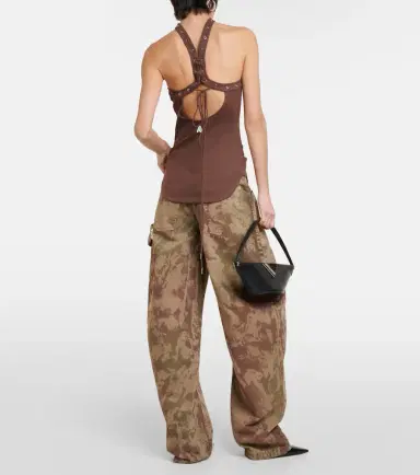The Attico Ribbed-knit halterneck jersey top | Thumbnail 2 The Attico Ribbed-knit halterneck jersey top | Thumbnail 2