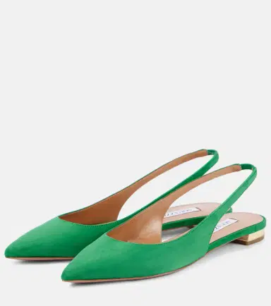 Aquazzura Purist suede slingback flats | Thumbnail 3 Aquazzura Purist suede slingback flats | Thumbnail 3