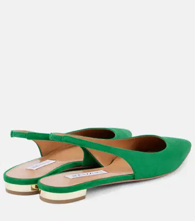 Aquazzura Purist suede slingback flats | Thumbnail 4 Aquazzura Purist suede slingback flats | Thumbnail 4