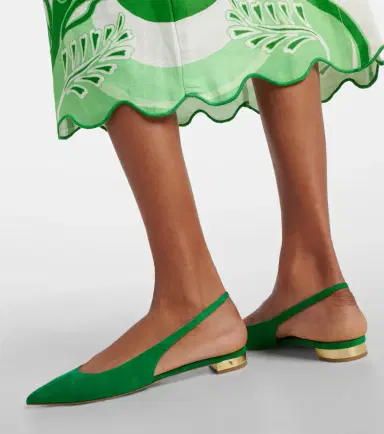 Aquazzura Purist suede slingback flats | Thumbnail 7 Aquazzura Purist suede slingback flats | Thumbnail 7