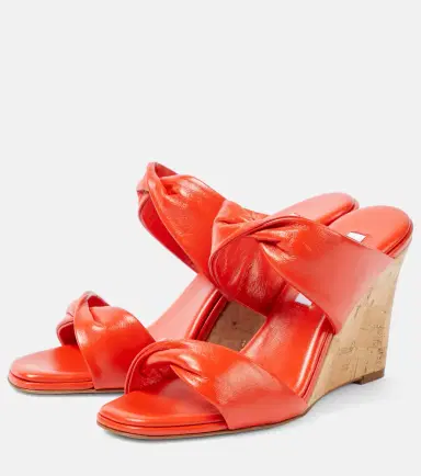 Aquazzura Twist leather wedge sandals | Thumbnail 4 Aquazzura Twist leather wedge sandals | Thumbnail 4