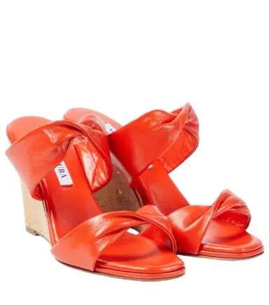 Aquazzura Twist leather wedge sandals | Thumbnail 1 Aquazzura Twist leather wedge sandals | Thumbnail 1