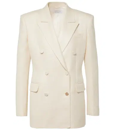 Gabriela Hearst Gavin double-breasted silk and wool blazer | Thumbnail 1 Gabriela Hearst Gavin double-breasted silk and wool blazer | Thumbnail 1