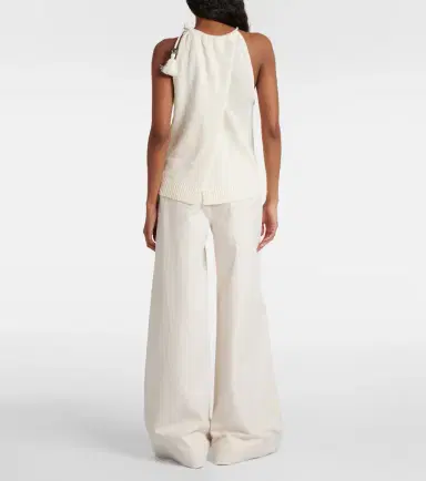 Max Mara Moriana halterneck linen top and hat set | Thumbnail 2 Max Mara Moriana halterneck linen top and hat set | Thumbnail 2