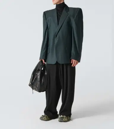 Balenciaga Boxy checked wool blazer | Thumbnail 4 Balenciaga Boxy checked wool blazer | Thumbnail 4