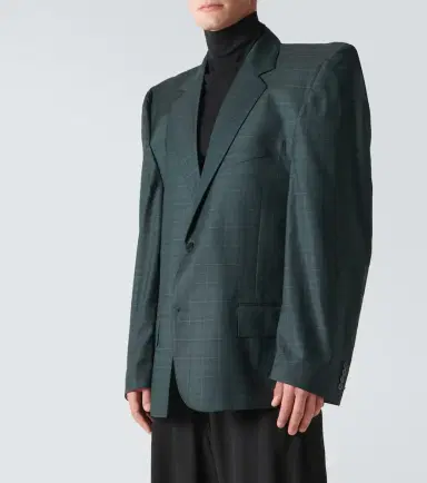 Balenciaga Boxy checked wool blazer | Thumbnail 5 Balenciaga Boxy checked wool blazer | Thumbnail 5