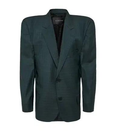 Balenciaga Boxy checked wool blazer | Thumbnail 1 Balenciaga Boxy checked wool blazer | Thumbnail 1