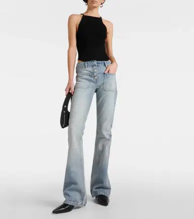 Courreges Courrèges Low-rise bootcut jeans | Thumbnail 6 Courreges Courrèges Low-rise bootcut jeans | Thumbnail 6