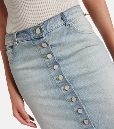 Courreges Courrèges Multiflex denim midi skirt | Thumbnail 3 Courreges Courrèges Multiflex denim midi skirt | Thumbnail 3