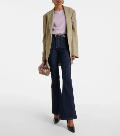 7 For All Mankind Seamed Megaflare high-rise flared jeans | Thumbnail 4 7 For All Mankind Seamed Megaflare high-rise flared jeans | Thumbnail 4