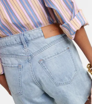 7 For All Mankind Monroe high-rise denim shorts | Thumbnail 4 7 For All Mankind Monroe high-rise denim shorts | Thumbnail 4