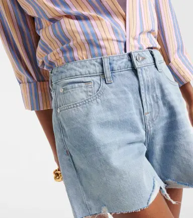7 For All Mankind Monroe high-rise denim shorts | Thumbnail 5 7 For All Mankind Monroe high-rise denim shorts | Thumbnail 5