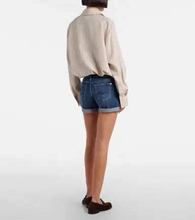 7 For All Mankind Mid-rise denim shorts | Thumbnail 2 7 For All Mankind Mid-rise denim shorts | Thumbnail 2