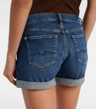 7 For All Mankind Mid-rise denim shorts | Thumbnail 4 7 For All Mankind Mid-rise denim shorts | Thumbnail 4