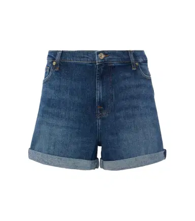 7 For All Mankind Mid-rise denim shorts | Thumbnail 1 7 For All Mankind Mid-rise denim shorts | Thumbnail 1