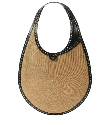 Alaia Alaïa One Piece Medium paper straw shoulder bag | Thumbnail 1 Alaia Alaïa One Piece Medium paper straw shoulder bag | Thumbnail 1