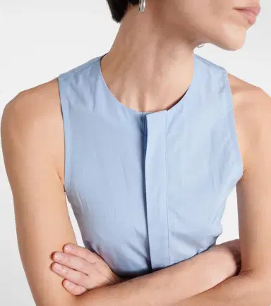 Ami Paris Godet cotton poplin shirt dress | Thumbnail 4 Ami Paris Godet cotton poplin shirt dress | Thumbnail 4