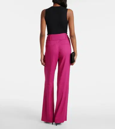 Veronica Beard Sunny linen-blend twill flared pants | Thumbnail 2 Veronica Beard Sunny linen-blend twill flared pants | Thumbnail 2