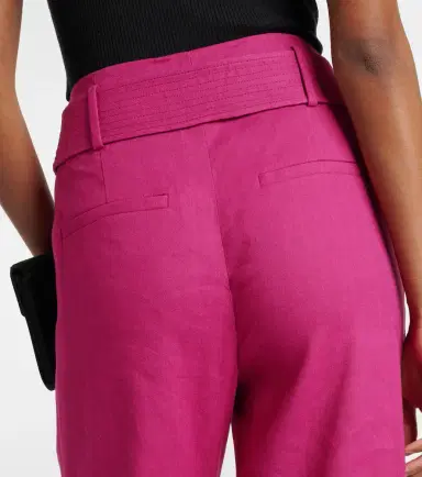 Veronica Beard Sunny linen-blend twill flared pants | Thumbnail 3 Veronica Beard Sunny linen-blend twill flared pants | Thumbnail 3