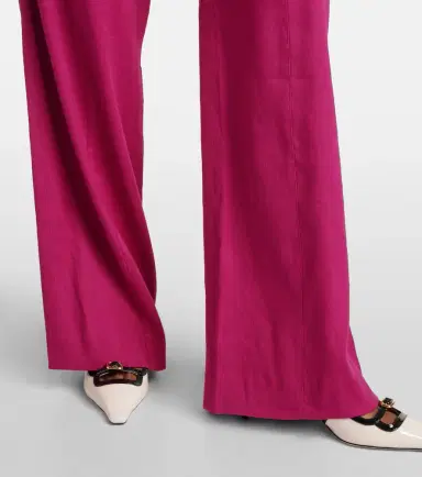 Veronica Beard Sunny linen-blend twill flared pants | Thumbnail 5 Veronica Beard Sunny linen-blend twill flared pants | Thumbnail 5