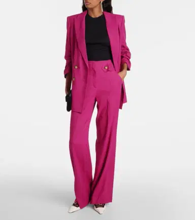 Veronica Beard Sunny linen-blend twill flared pants | Thumbnail 6 Veronica Beard Sunny linen-blend twill flared pants | Thumbnail 6