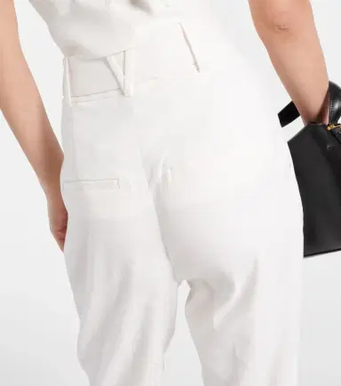 Veronica Beard Sofia high-rise linen-blend tapered pants | Thumbnail 2 Veronica Beard Sofia high-rise linen-blend tapered pants | Thumbnail 2