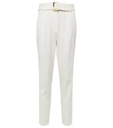Veronica Beard Sofia high-rise linen-blend tapered pants | Thumbnail 1 Veronica Beard Sofia high-rise linen-blend tapered pants | Thumbnail 1