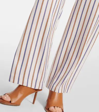 Veronica Beard Grigore striped twill wide-leg pants | Thumbnail 2 Veronica Beard Grigore striped twill wide-leg pants | Thumbnail 2