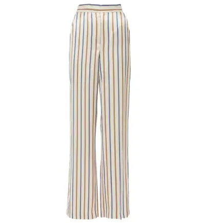 Veronica Beard Grigore striped twill wide-leg pants | Thumbnail 1 Veronica Beard Grigore striped twill wide-leg pants | Thumbnail 1