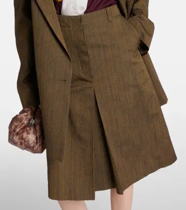 Dries Van Noten Cotton and silk-blend midi skirt | Thumbnail 3 Dries Van Noten Cotton and silk-blend midi skirt | Thumbnail 3