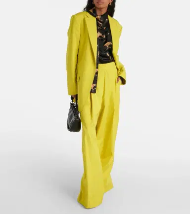 Dries Van Noten Oversized cotton poplin blazer | Thumbnail 2 Dries Van Noten Oversized cotton poplin blazer | Thumbnail 2