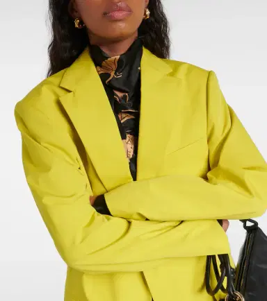 Dries Van Noten Oversized cotton poplin blazer | Thumbnail 4 Dries Van Noten Oversized cotton poplin blazer | Thumbnail 4